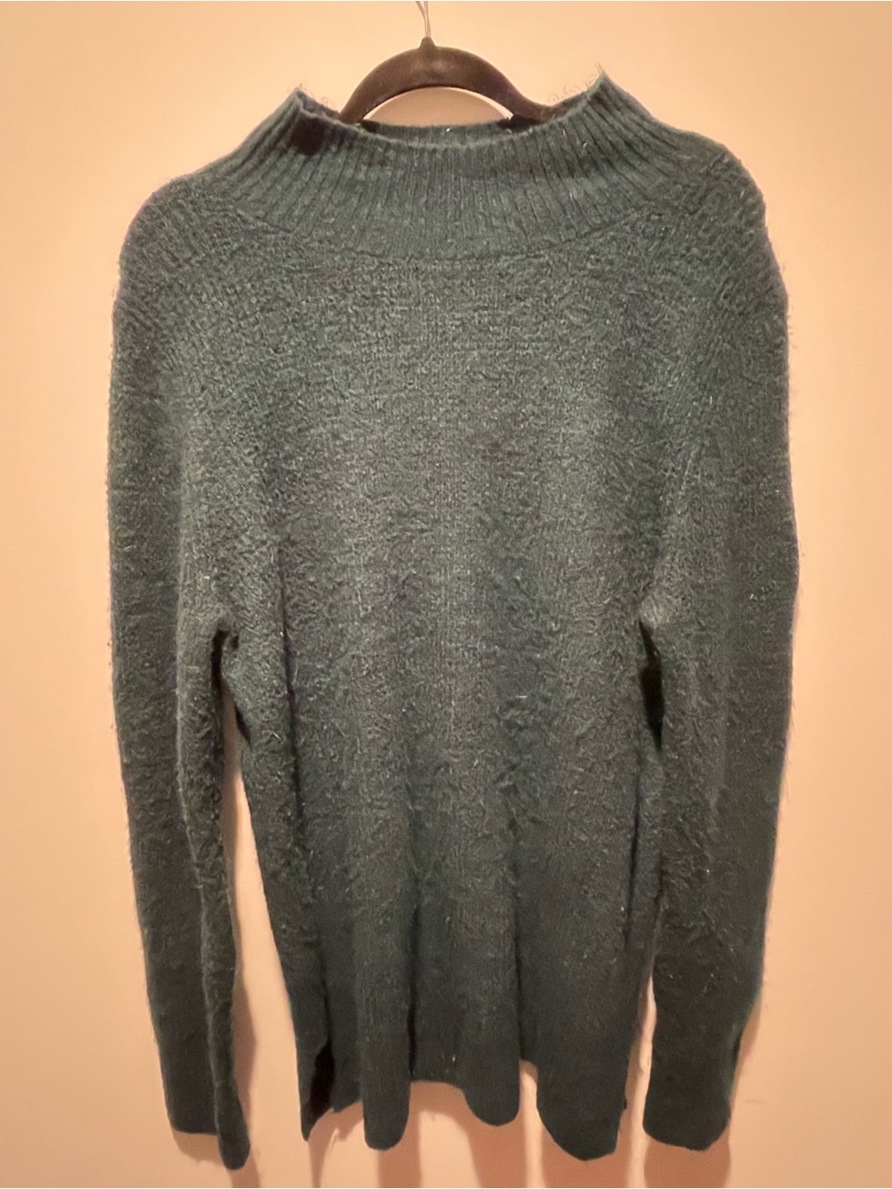 Dark Teal Mock Neck Sweater